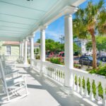 Relaxing balcony space at The Inn at 257 Charleston