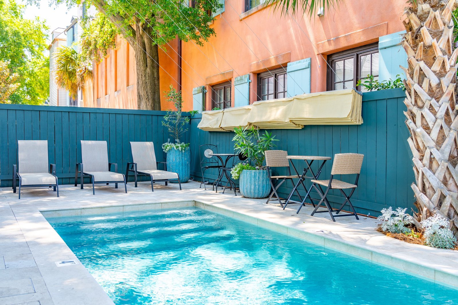 The Inn at 257 luxury private suites Charleston swimming pool